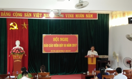 Huyện Bắc Sơn – Lạng Sơn: Tổ chức hội nghị báo cáo viên tuyên truyền về bảo hiểm xã hội